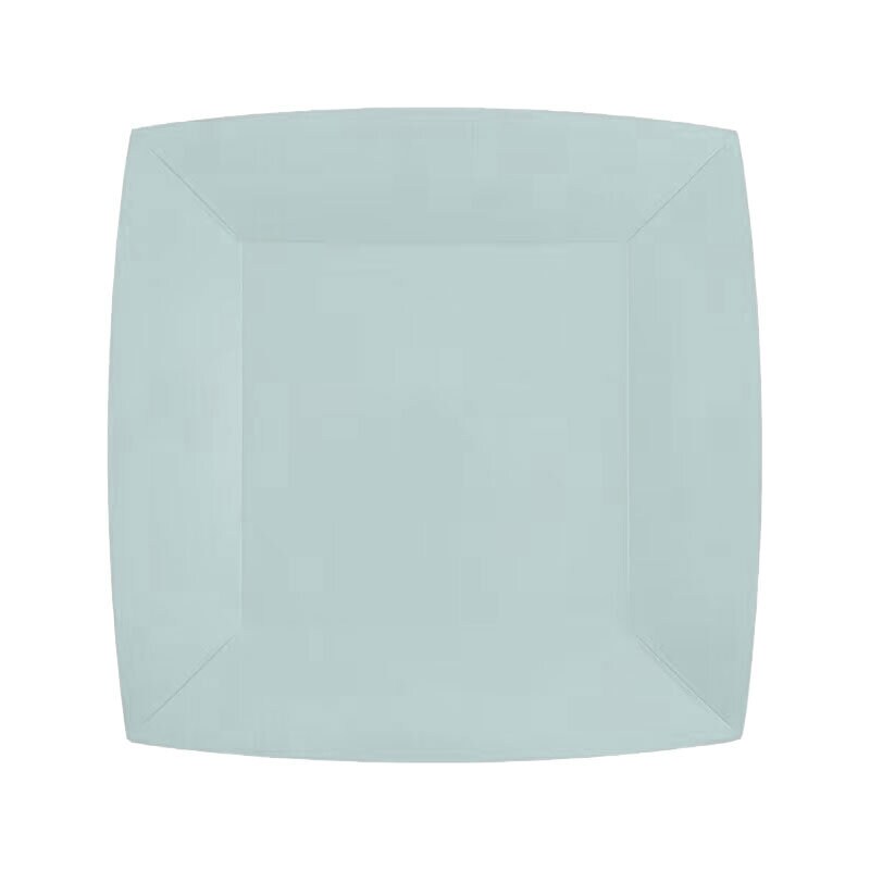 Assietter Fyrkantiga 18 cm - Ljusblå 10-pack