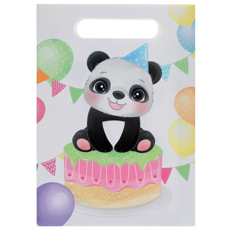 Panda - Kalaspåsar i lyxigt papper 10-pack