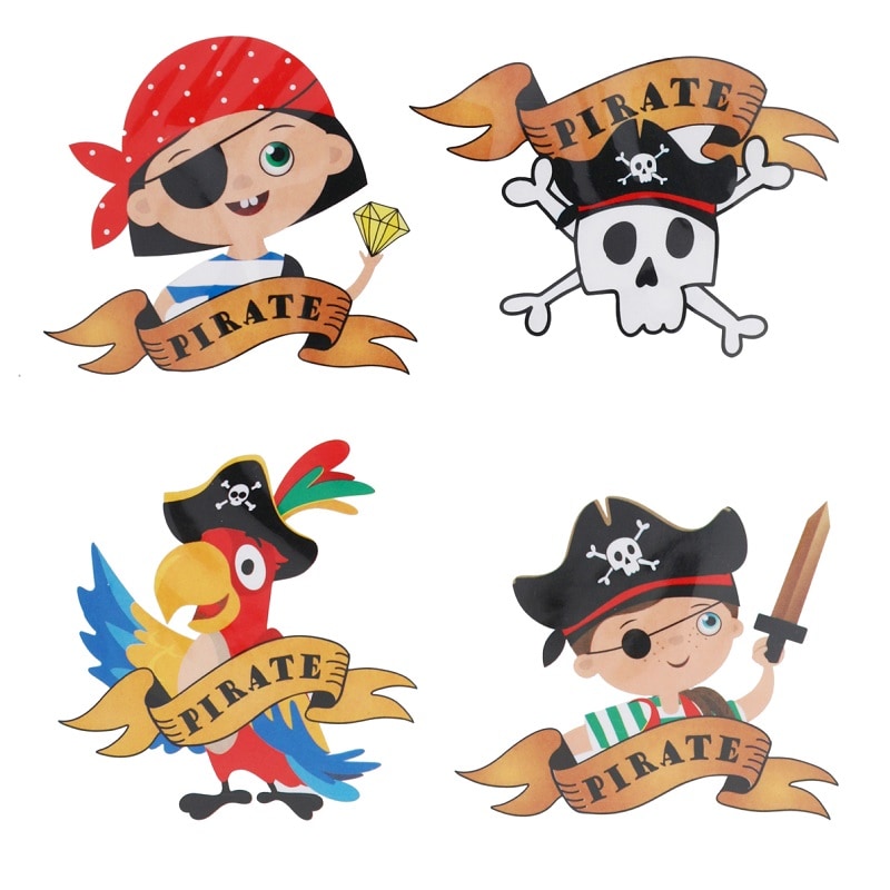 Små Pirater - Klistermärken 16-pack