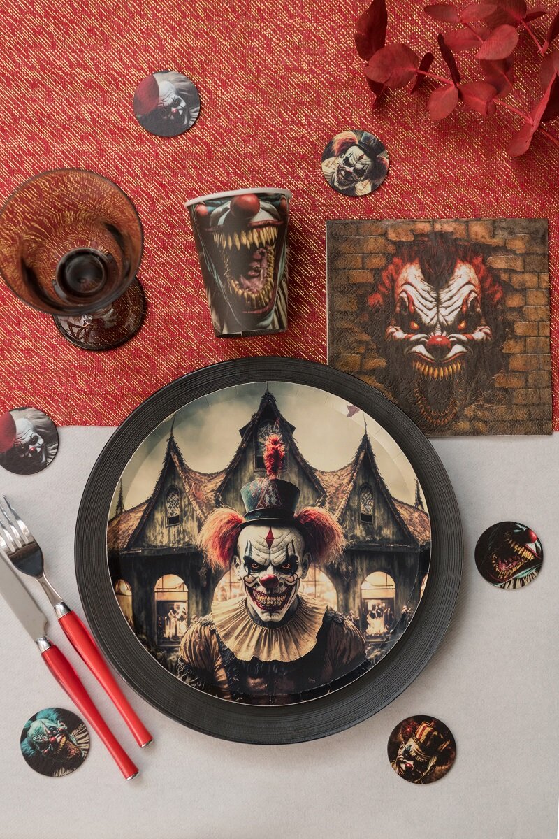 Killer Clown - Tallrikar 10-pack