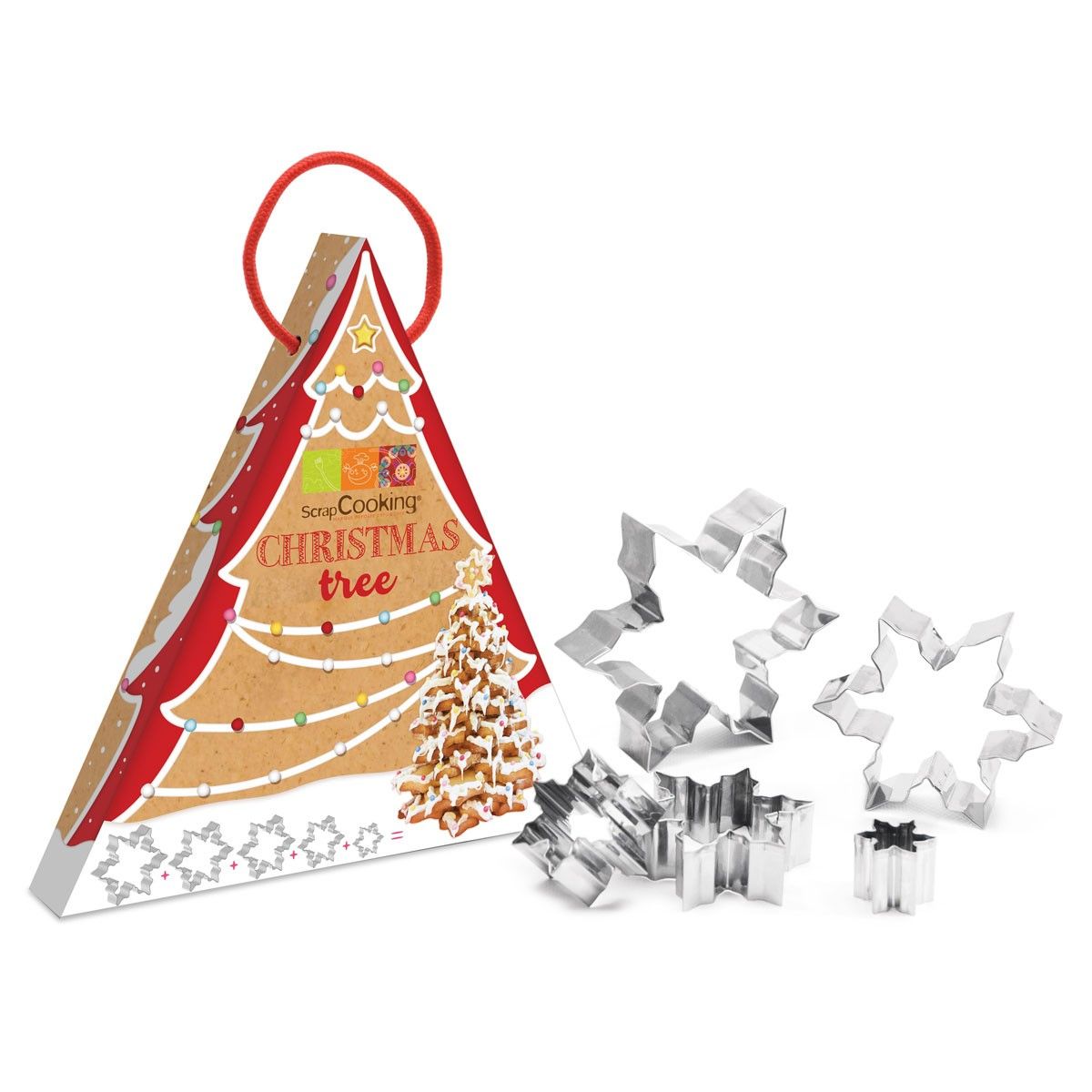 ScrapCooking - Kit till en julgran av pepparkakor