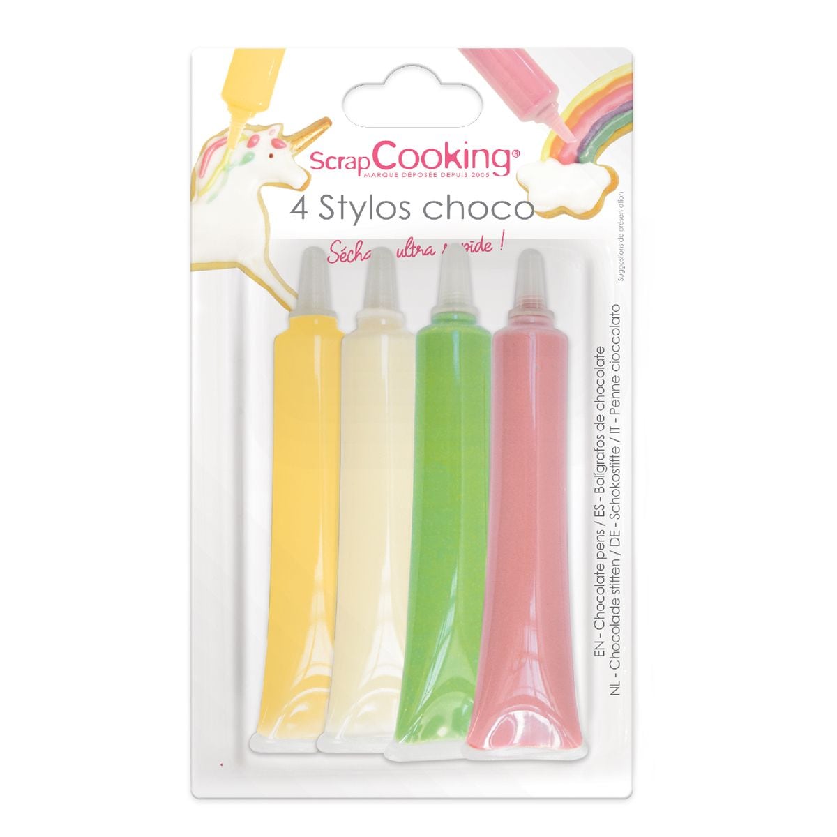 ScrapCooking - Dekorchoklad Pastell 4-pack