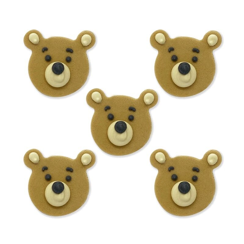 Sockerdekorationer - Teddybjörnar 5-pack