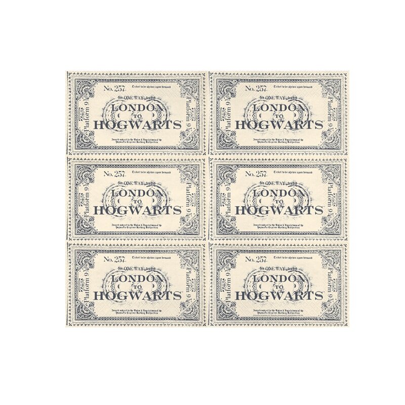 Harry Potter Servetter Tågbiljetter 20-pack