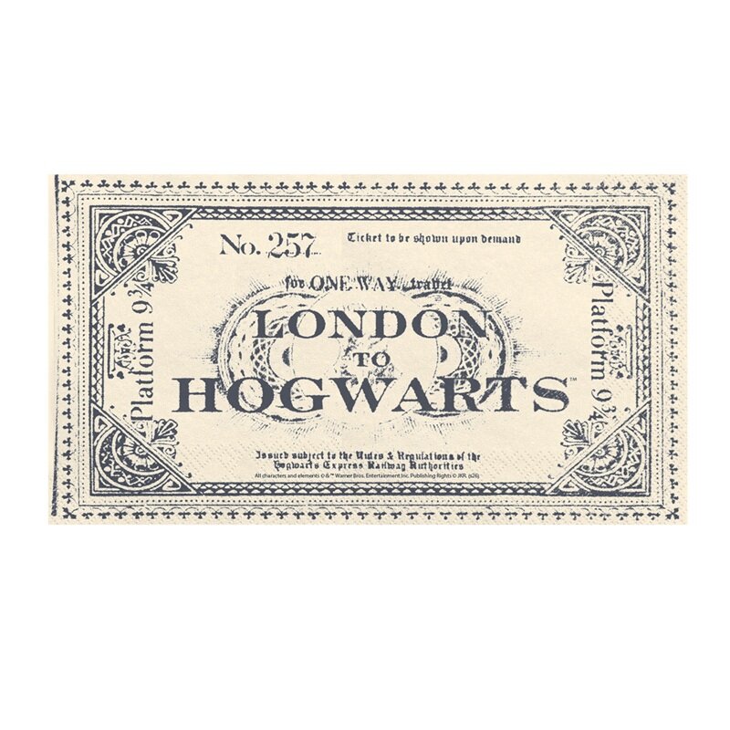 Harry Potter Servetter Tågbiljetter 20-pack