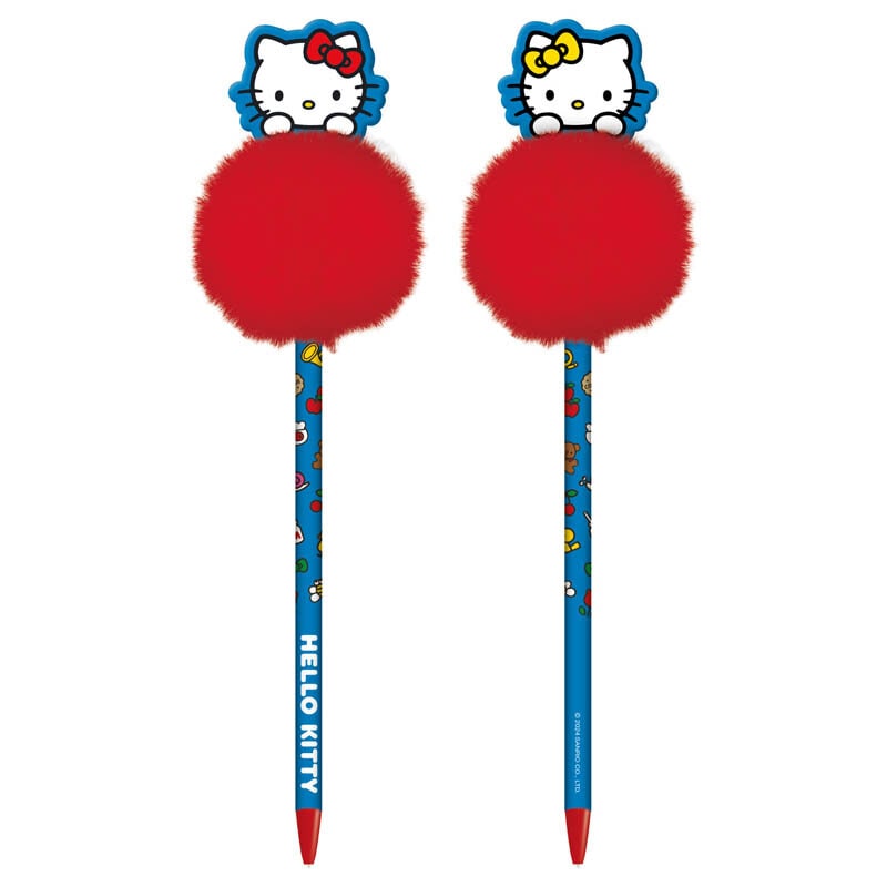 Hello Kitty - Bläckpenna med Pom Pom