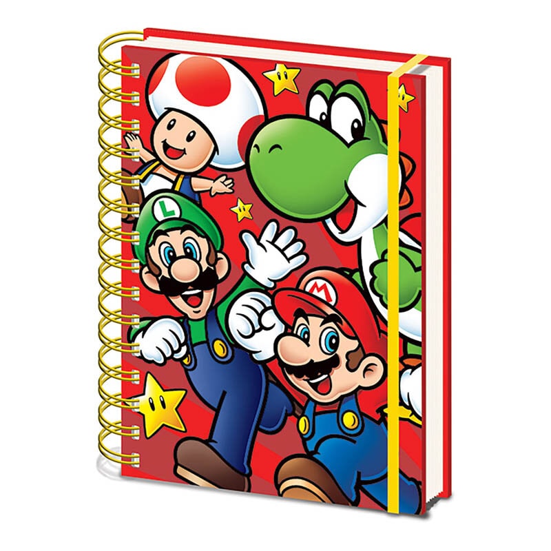Super Mario Bros Anteckningsbok A5