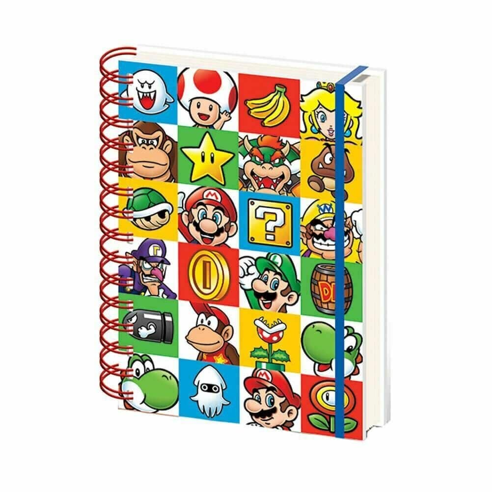 Super Mario Bros - Anteckningsbok A5 Colour Block