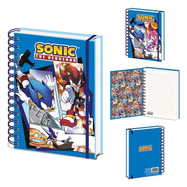 Sonic the Hedgehog - 3D Anteckningsbok A5