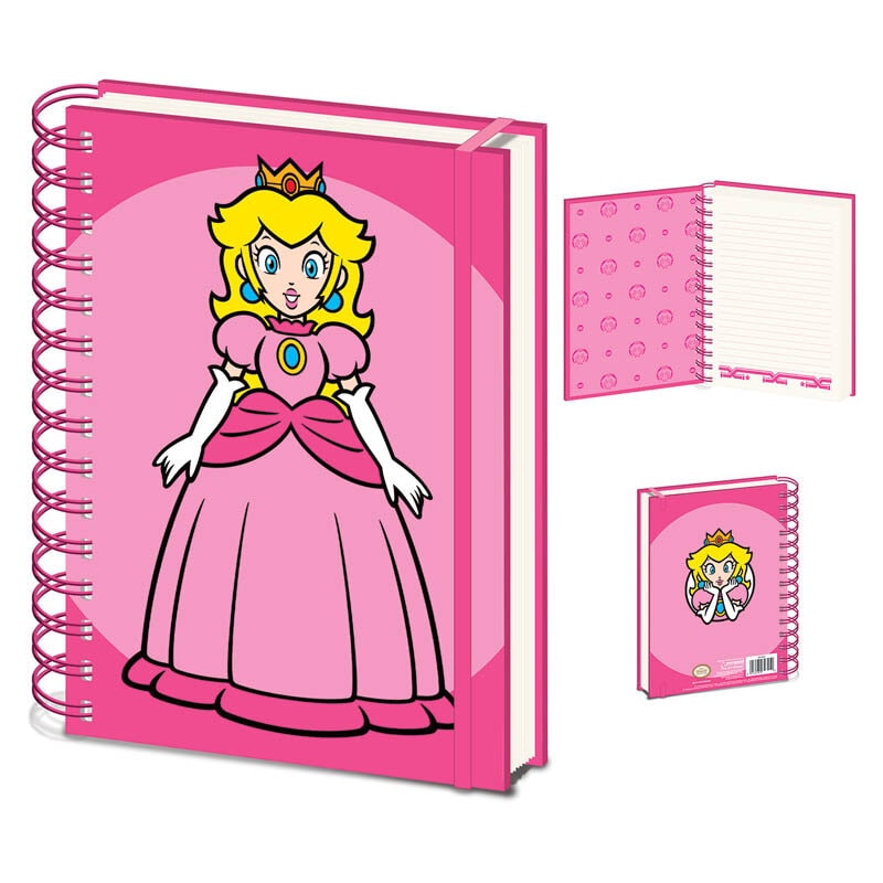 Princess Peach Anteckningsbok A5 