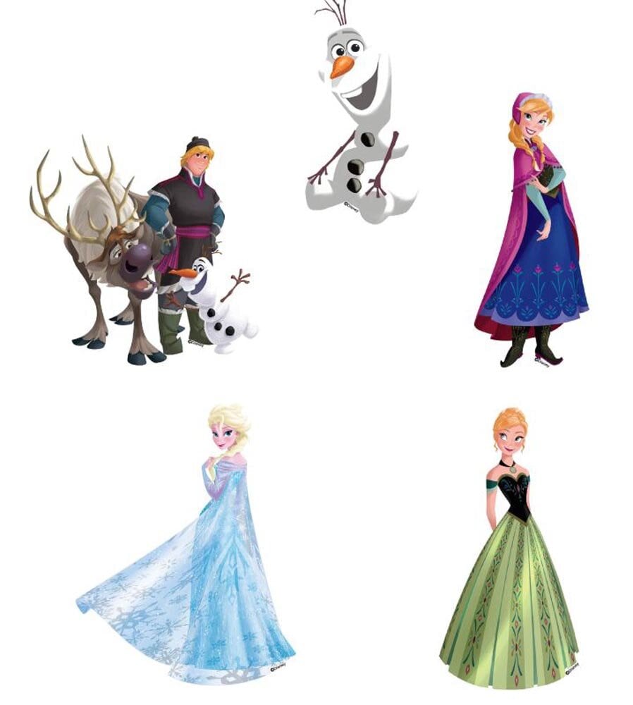 Disney Frost 3D Väggdekorationer till Barnrum