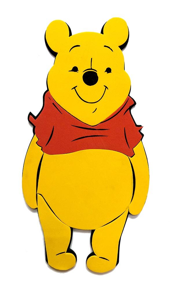 Nalle Puh 3D Väggdekoration till Barnrum