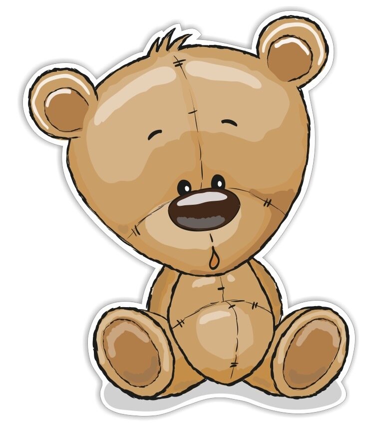 Teddybjörn Väggdekoration till Barnrum 3D