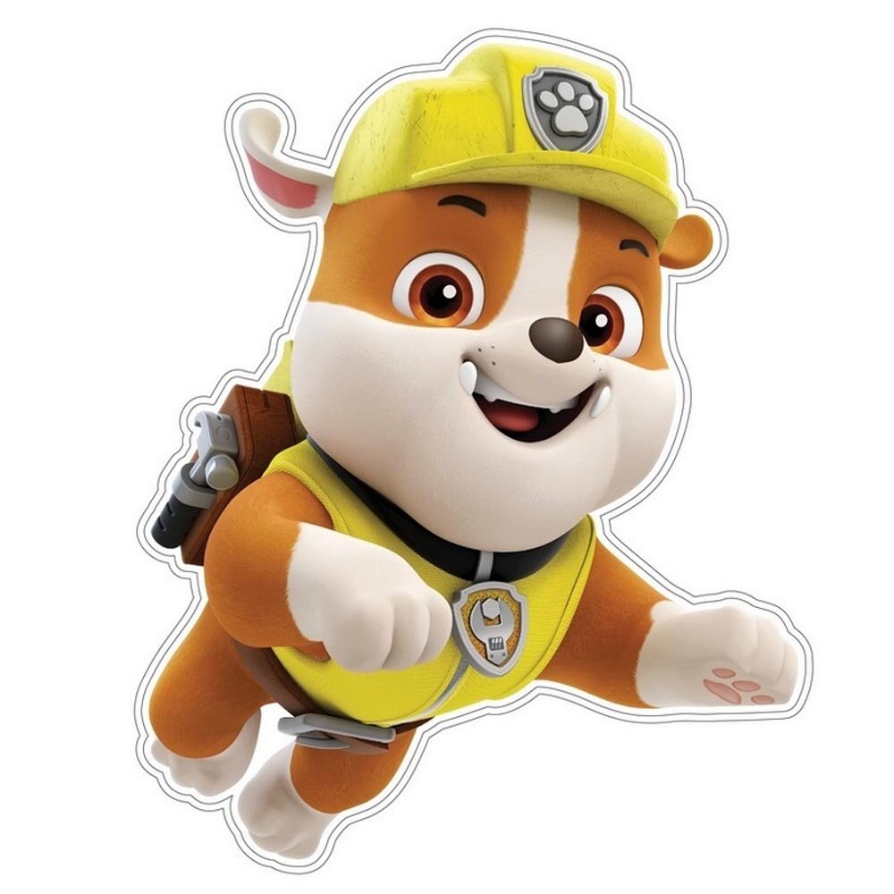 Paw Patrol Rubble Väggdekoration till Barnrum