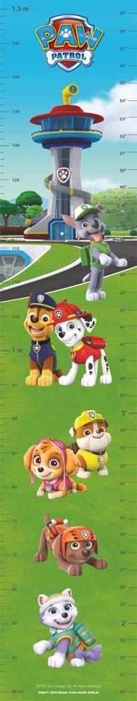 Paw Patrol Längdmätare till Barnrummet