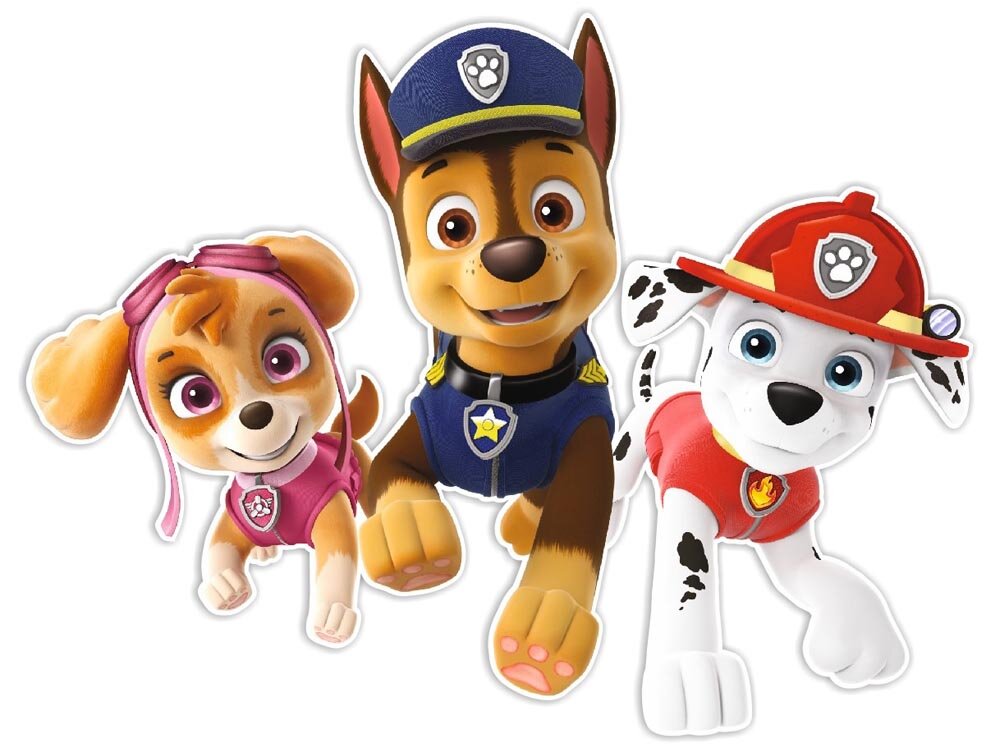 Paw Patrol Väggdekoration - Chase, Skye & Marshall