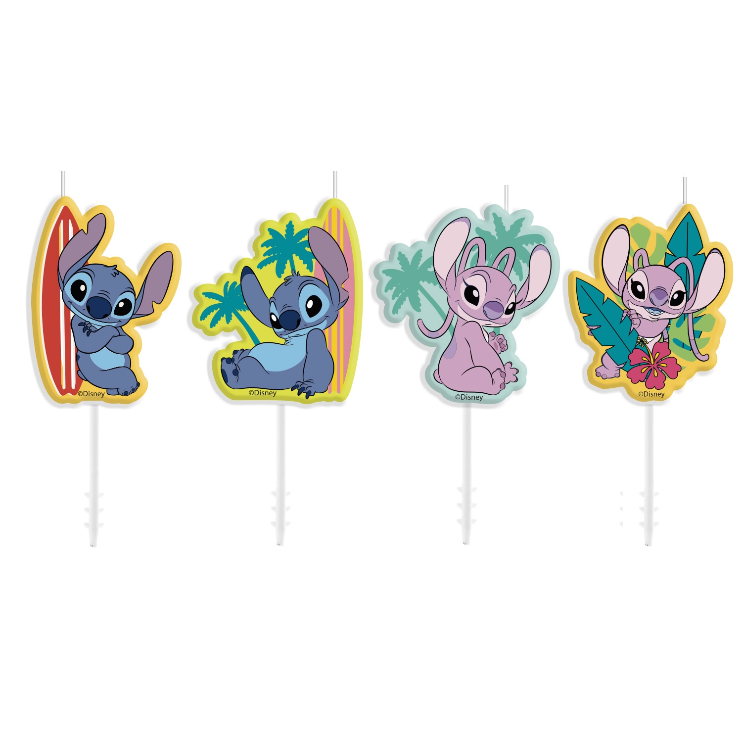 Lilo & Stitch - Tårtljus 4-pack