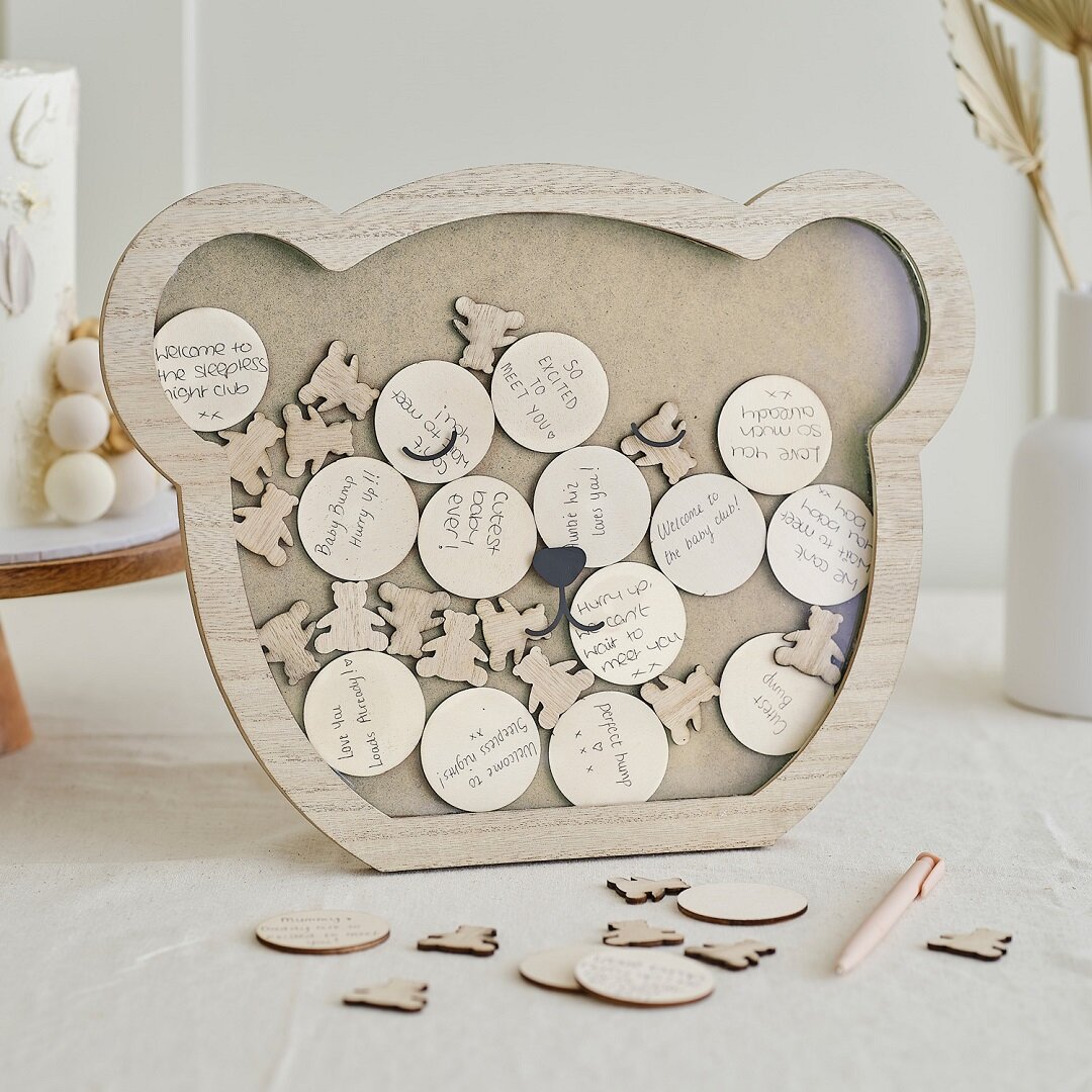 Teddybjörn - Gästbok i träram