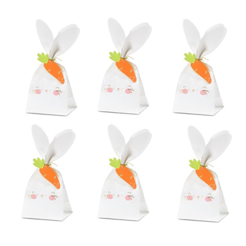 Påskhare Presentpåsar 6-pack