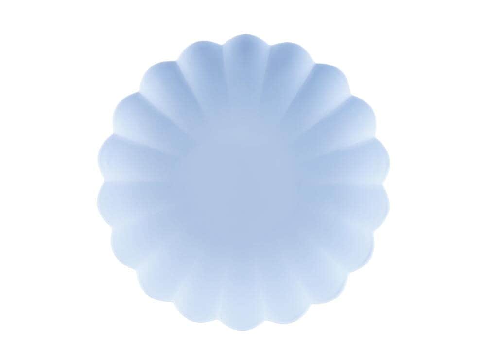 Plasttallrikar, Pastellblå 22 cm 4-pack