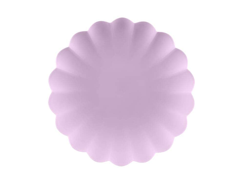 Plasttallrikar, Pastellila 22 cm 4-pack