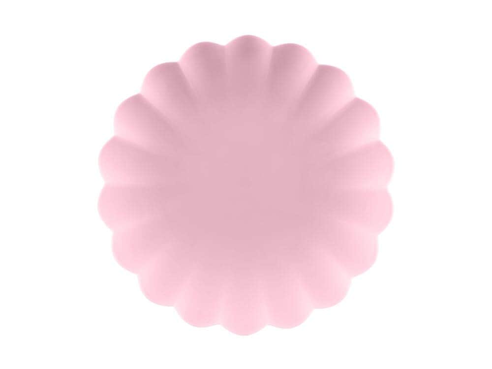 Plasttallrikar, Pastellrosa 22 cm 4-pack