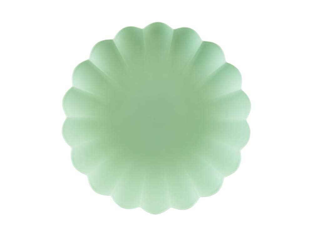 Plasttallrikar, Pastellgröna 22 cm 4-pack