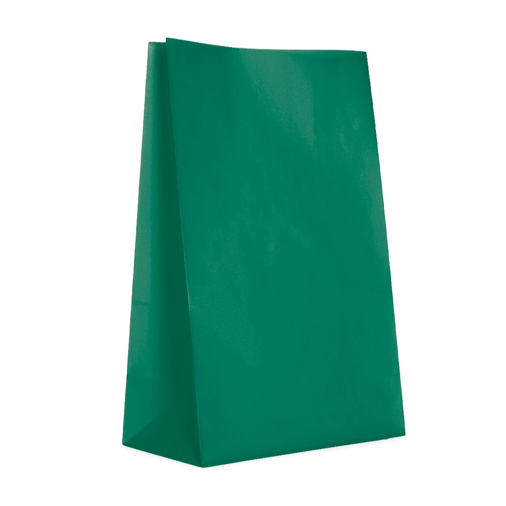 Kalaspåsar i papper - Mörkgröna 12-pack