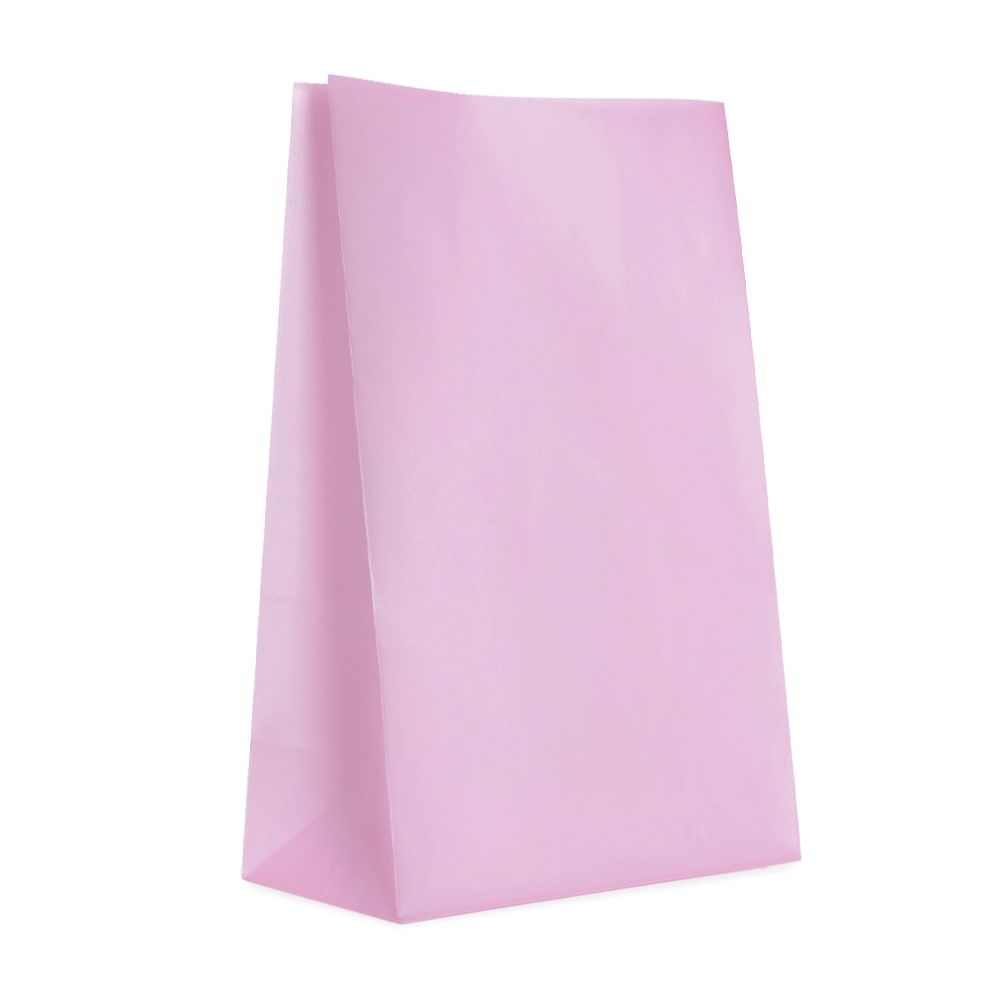 Kalaspåsar i papper - Ljusrosa 12-pack