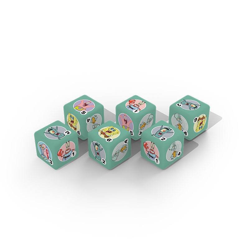 SvampBob Fyrkant - Tärningar 6-pack