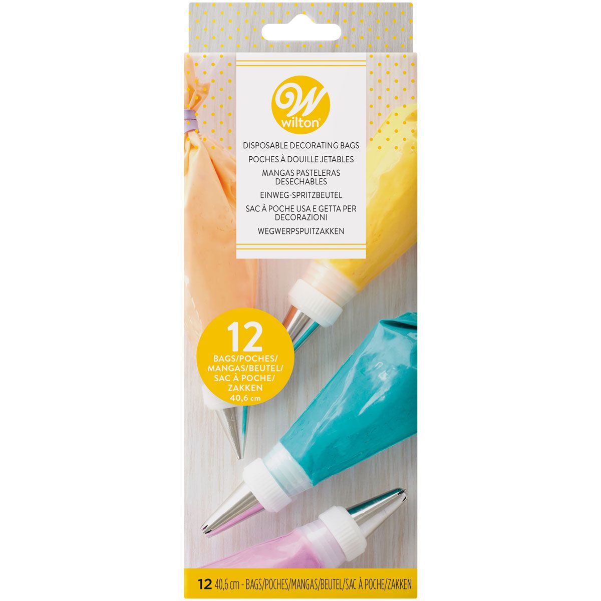 Wilton Spritspåsar Engångspåsar 40 cm, 12-pack
