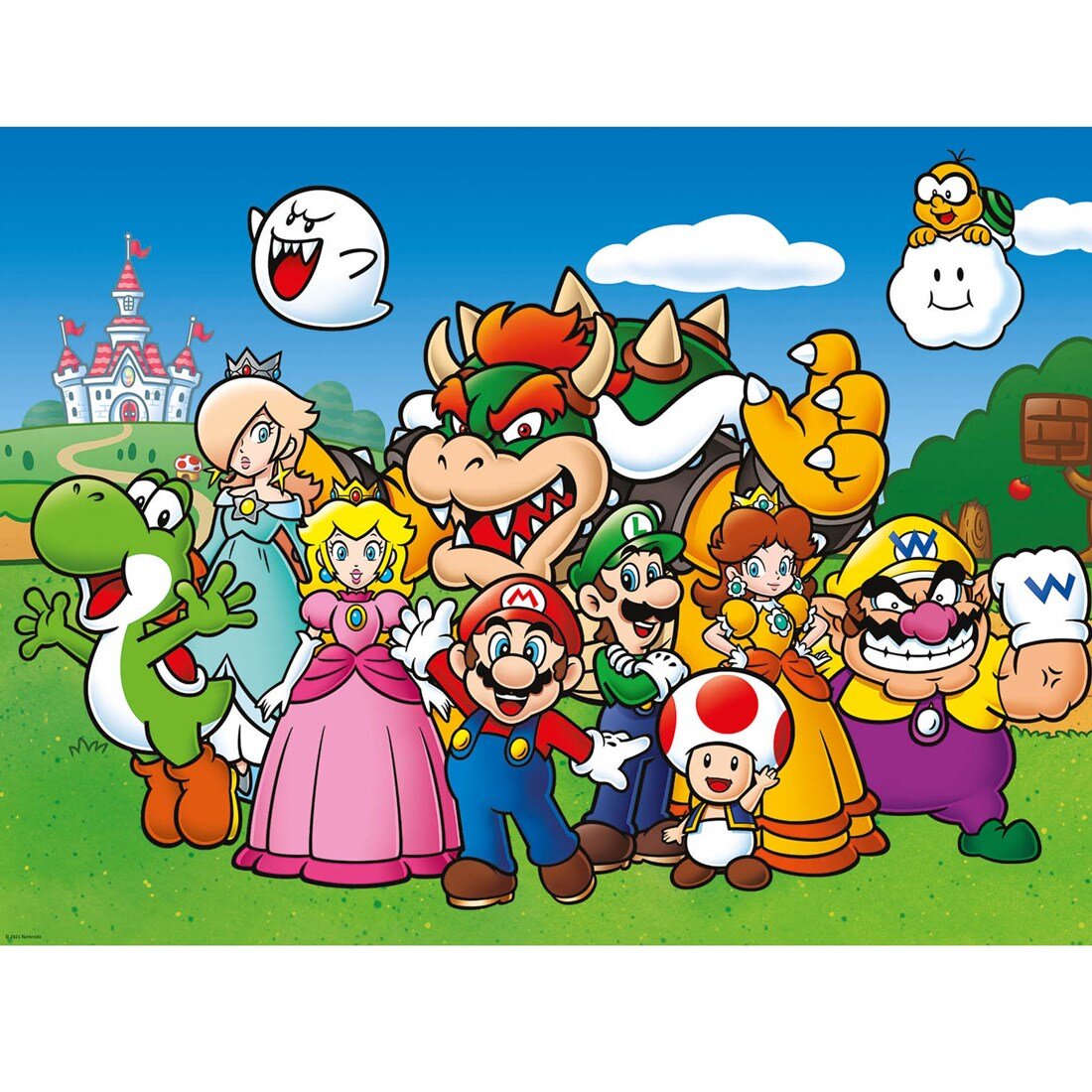 Super Mario Bros - Pussel Mario with Friends 500 bitar