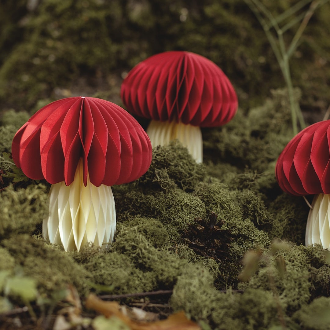 Skogssvamp Honeycombdekoration 12,5 cm