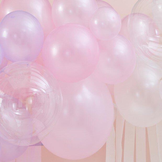 DIY Ballongbåge - Pastell, Pearl & Ivory