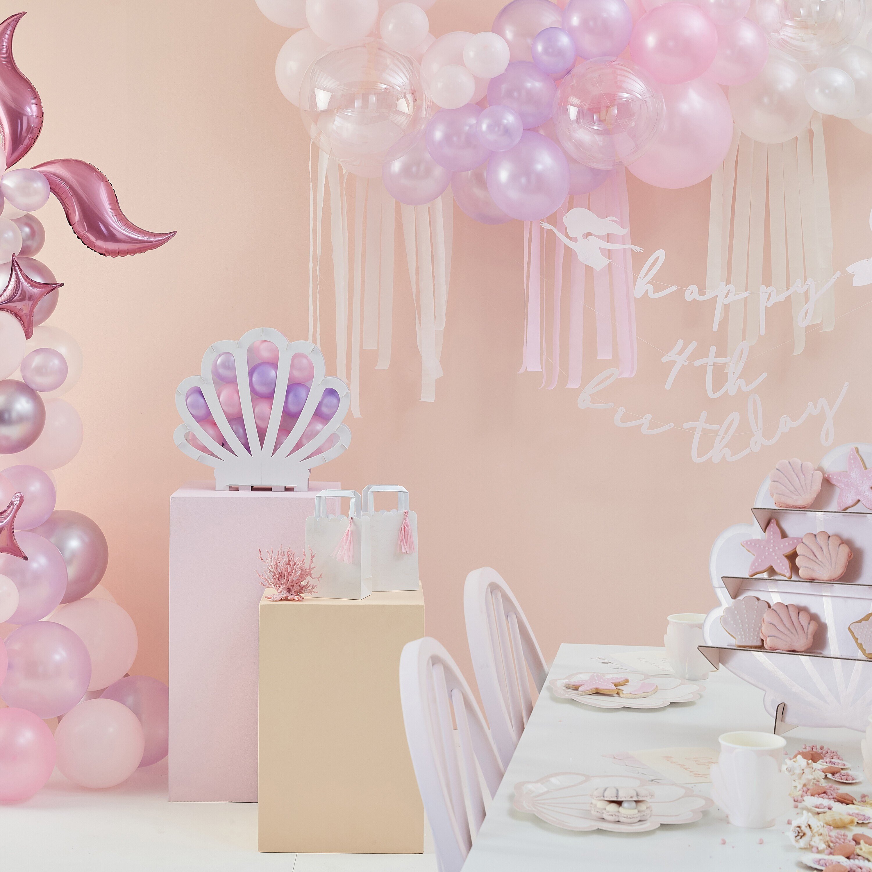 DIY Ballongbåge - Pastell, Pearl & Ivory