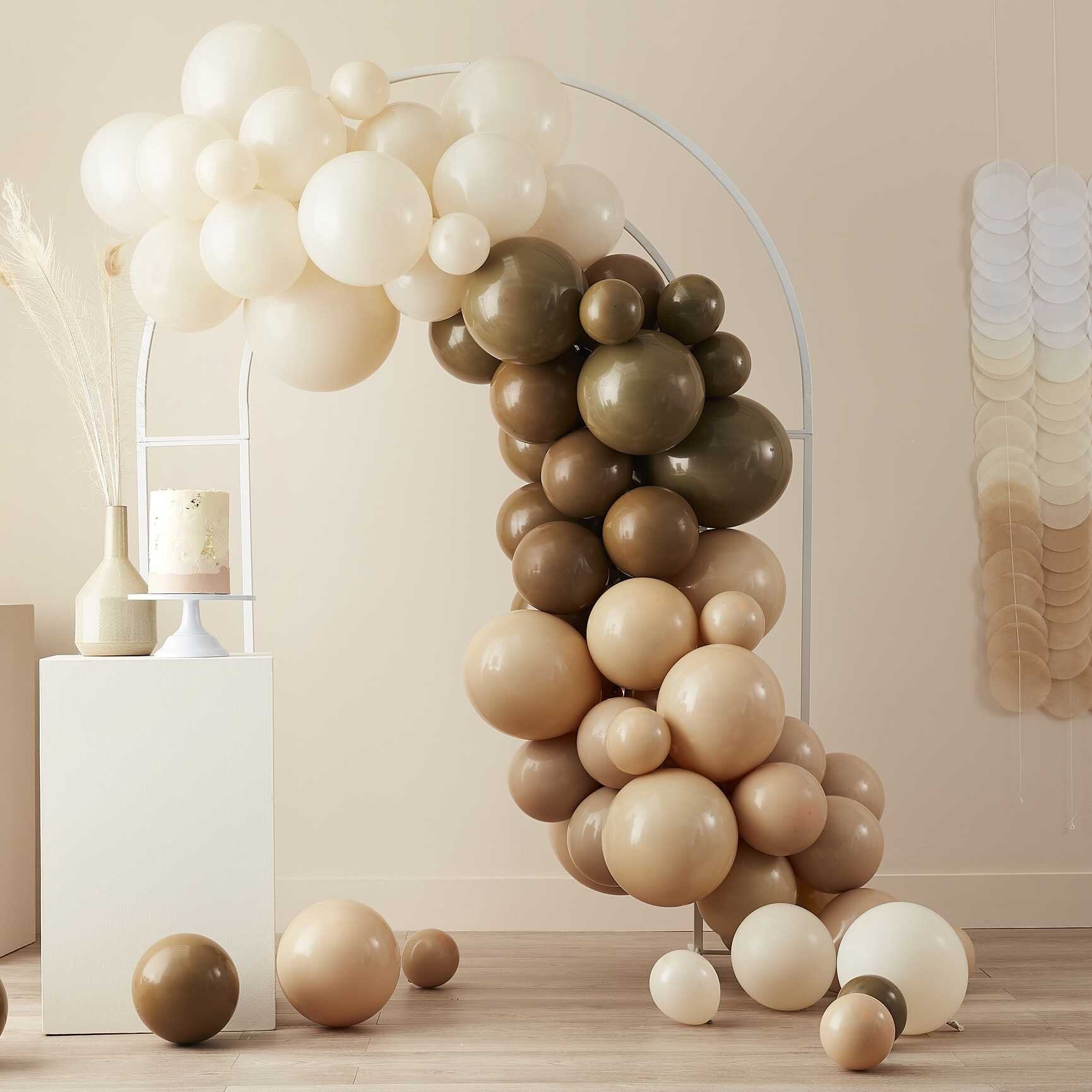 DIY Ballongbåge - Brun/Neutral