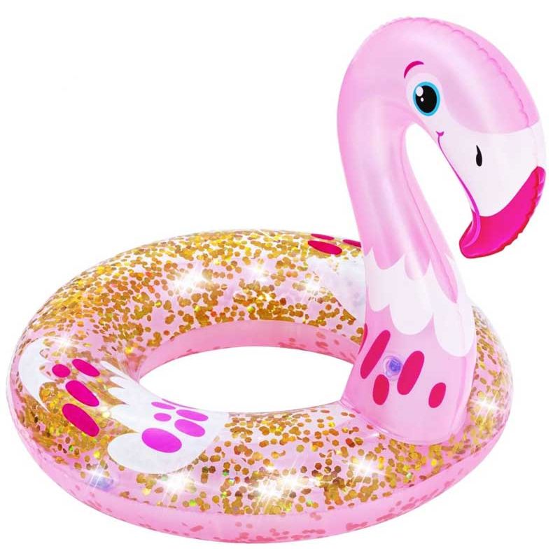 Vattenleksak - Flamingo badring för barn