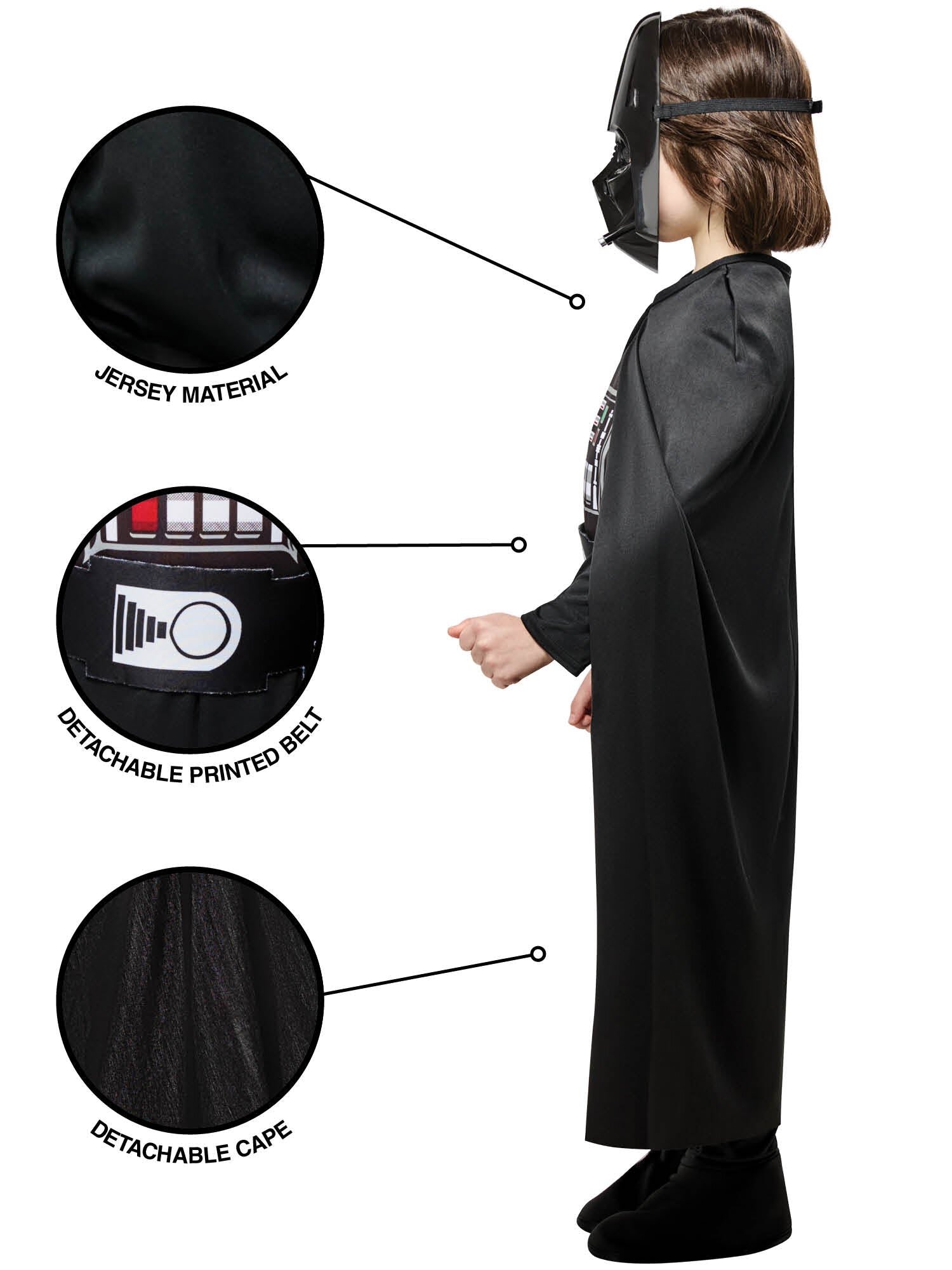 Darth Vader Maskeraddräkt Barn 9-10 år (134-140 cm)