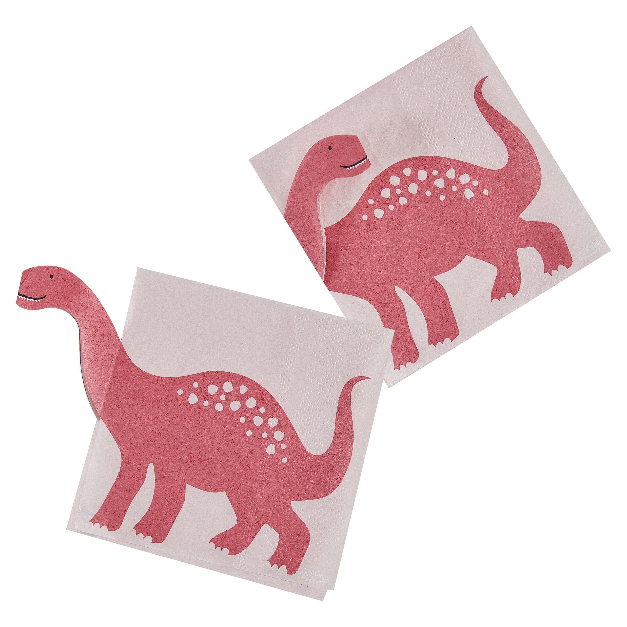 Dinosaur Roar Pink - Servetter 16-pack