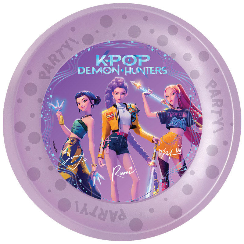 K-Pop Tallrikar av plast 21 cm 4-pack