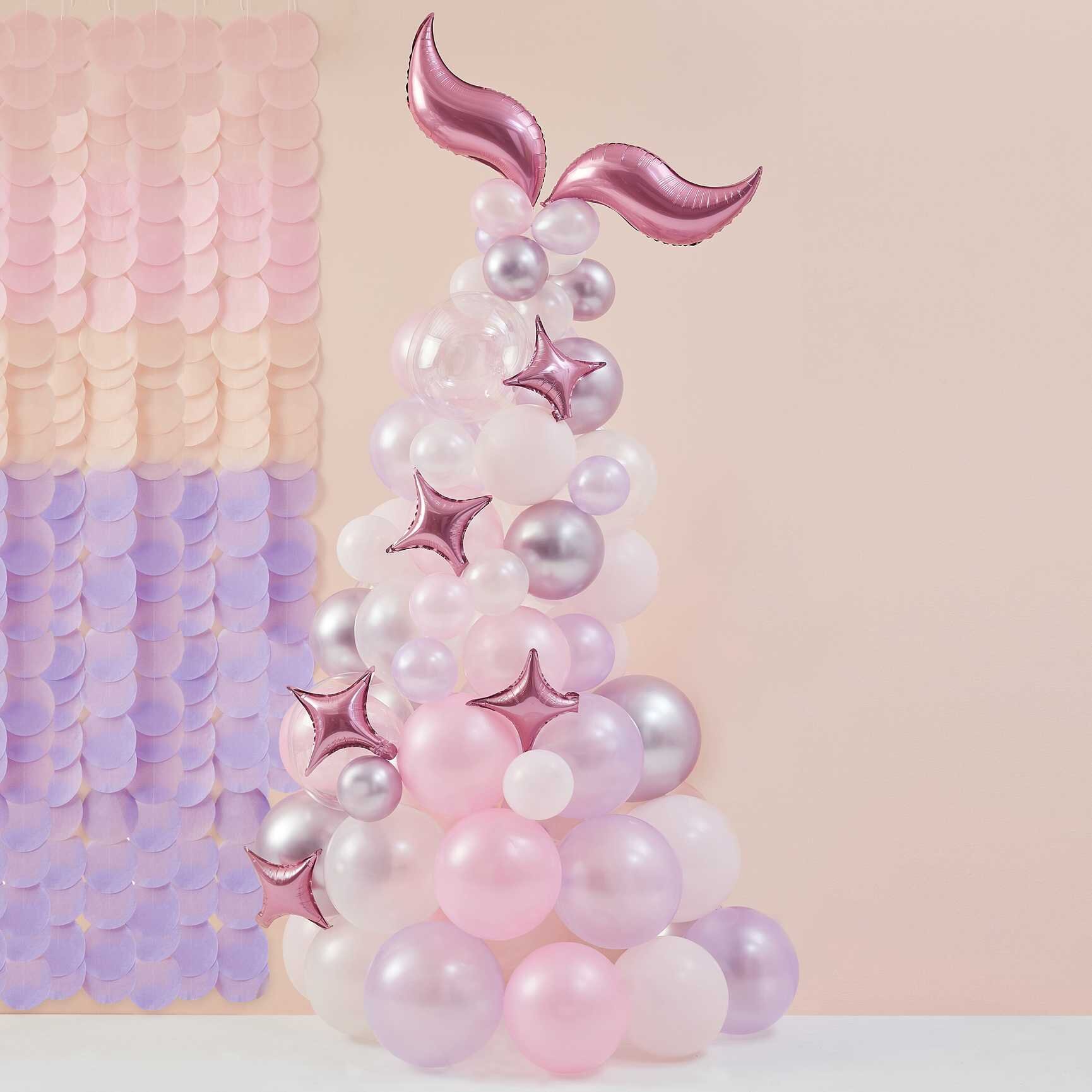 DIY Ballongpelare - Mermaid Tail