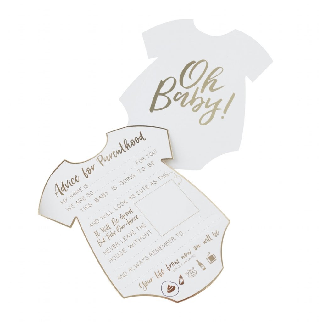 Oh Baby - Baby Shower Kort Goda råd 10-pack