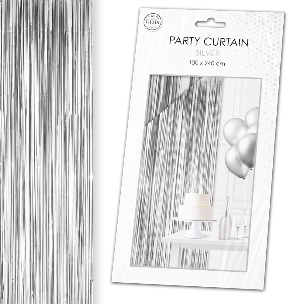 Backdrop Draperi Silver 100 x 240 cm