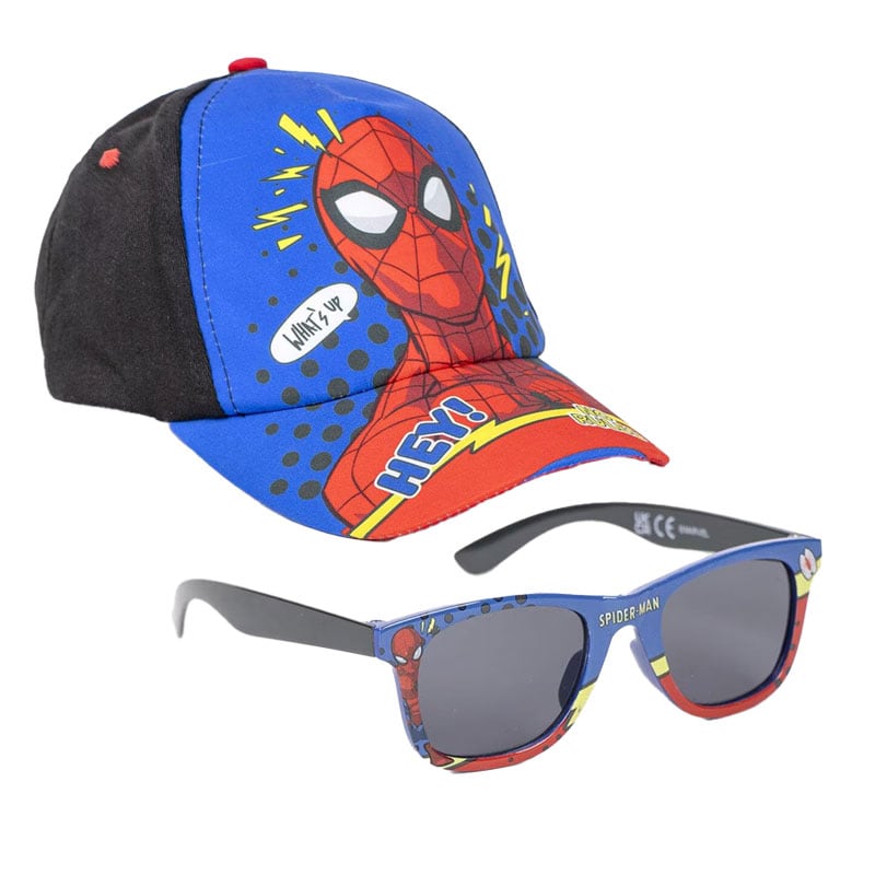 Spiderman - Keps och solglasögon till barn