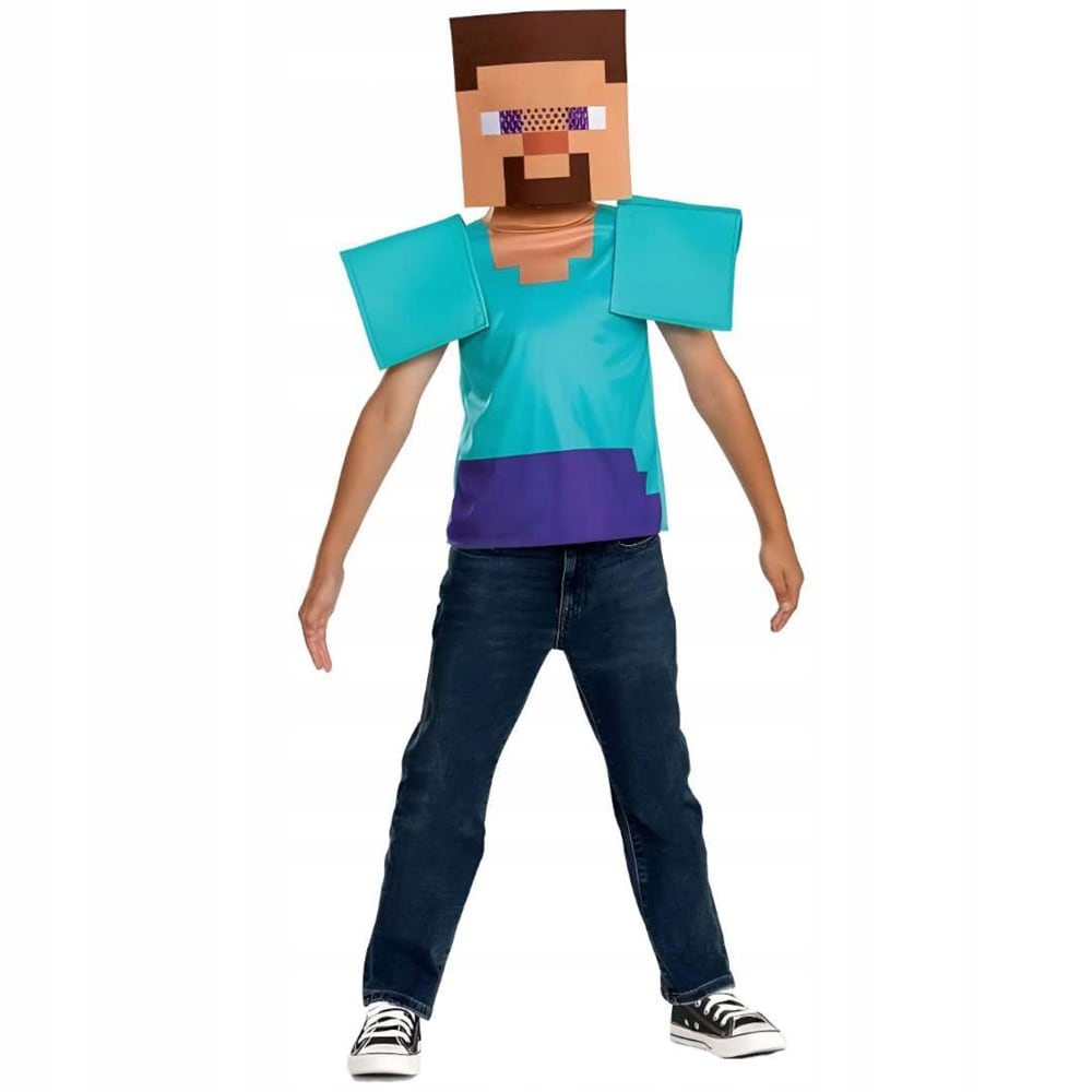 Minecraft Steve Maskeraddräkt 7-8 år
