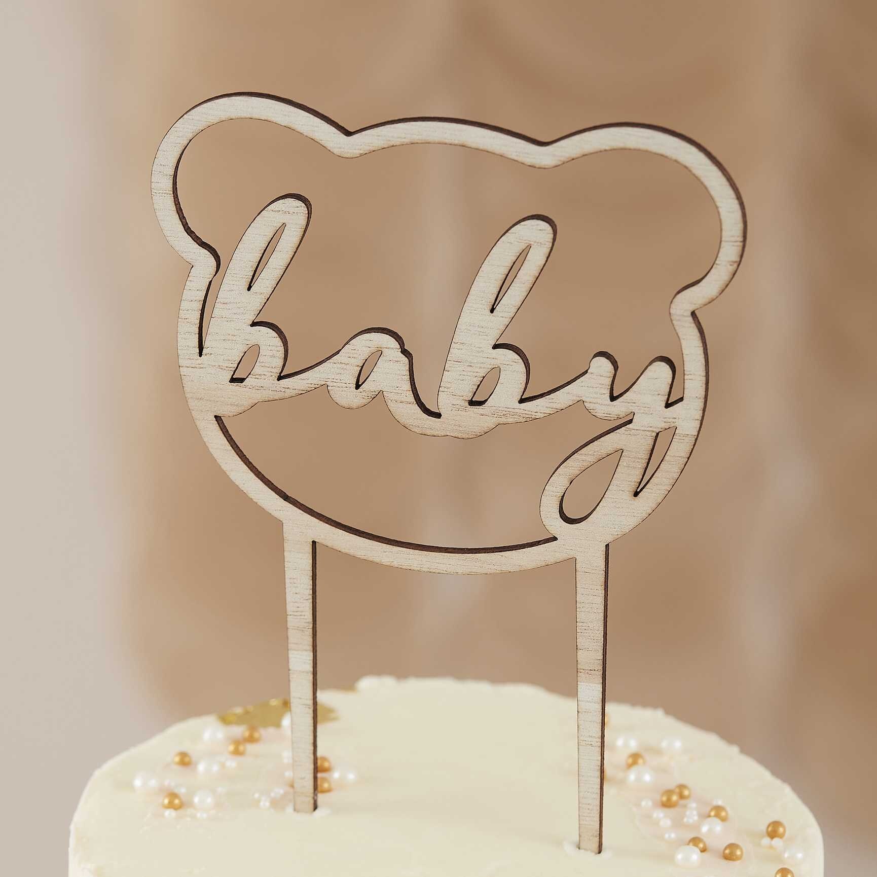 Cake Topper - Teddy Bear Babyshower