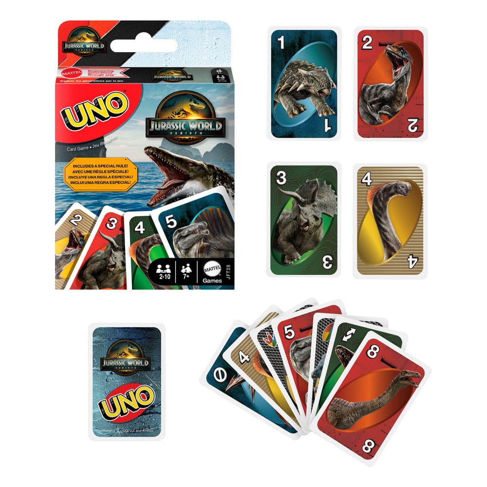 Jurassic World UNO Kortspel