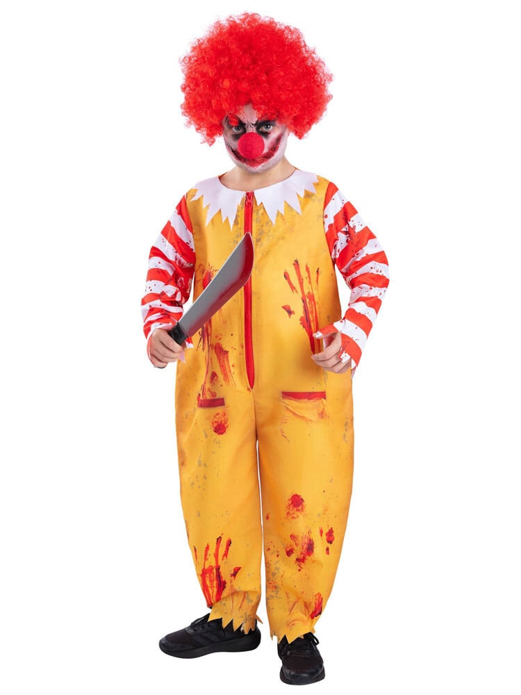 Zombie Clown Maskeraddräkt 7-9 år